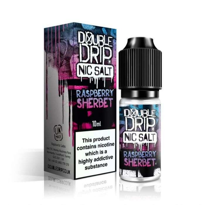 Raspberry Sherbet Nic Salt by Double Drip 10ml